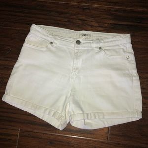 Cato Clothing White Denim Shorts